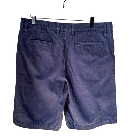 Lacoste Men’s Flat Front Regular Fit Blue Preppy Bermuda Shorts Size 34 - Picture 2 of 5